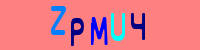 Blue Captcha Image